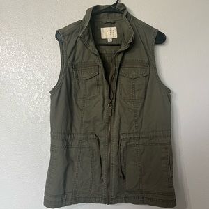 Target A New Day Olive Green Utility Canvas Vest
